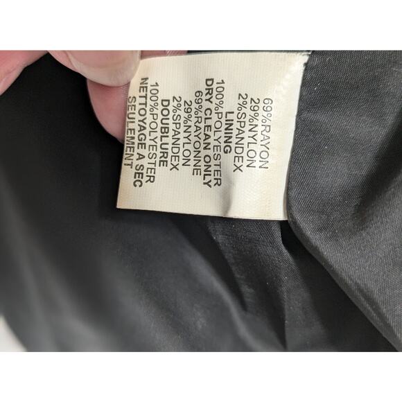 Trina Turk skirt Scoop Hem Black Womens Size 2 Classic Work Office Party Zipper - Picture 3 of 8